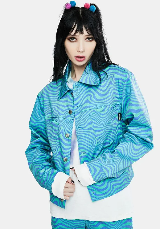 Stylish Women's Outfit Style Redefined Future Printed Jacket