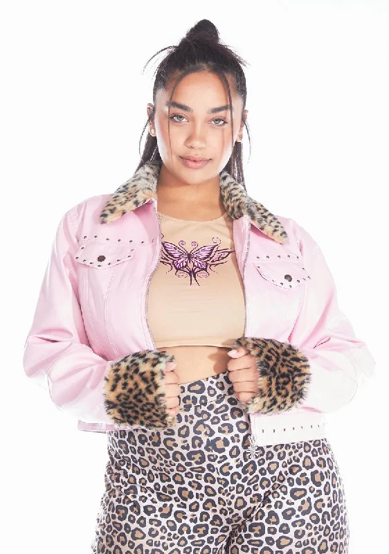 Casual Apparel For Women Bold Fashion Sales Plus Miss Popular Leopard Jacket