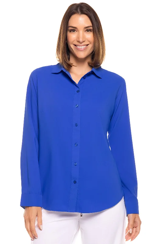 Catch Every Fashion Trend Affordable Luxury Women's Garments Catch Every Fashion Trend Women's Rhodes Shirt | Baja Blue