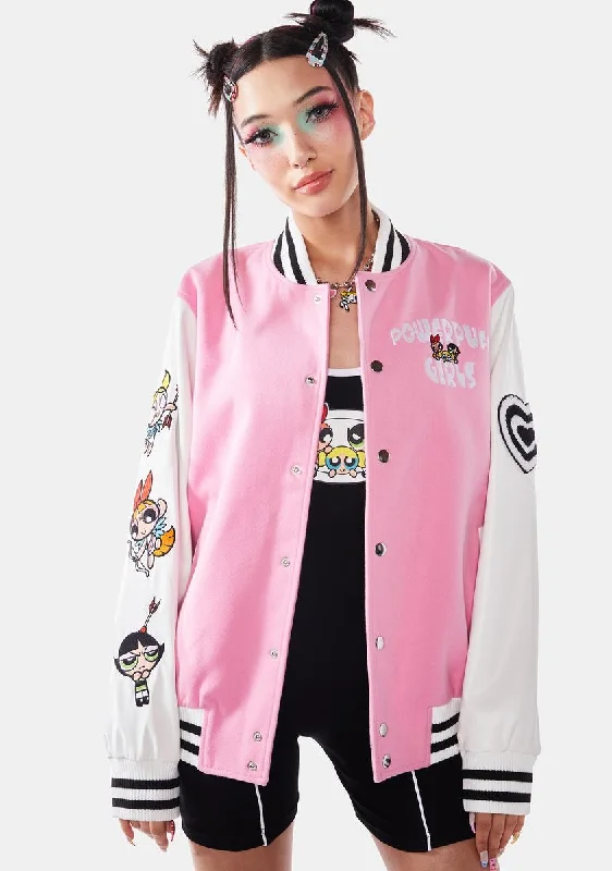 Women's Date Night Outfit Cool Prices Darling Iconic Trio Varsity Jacket