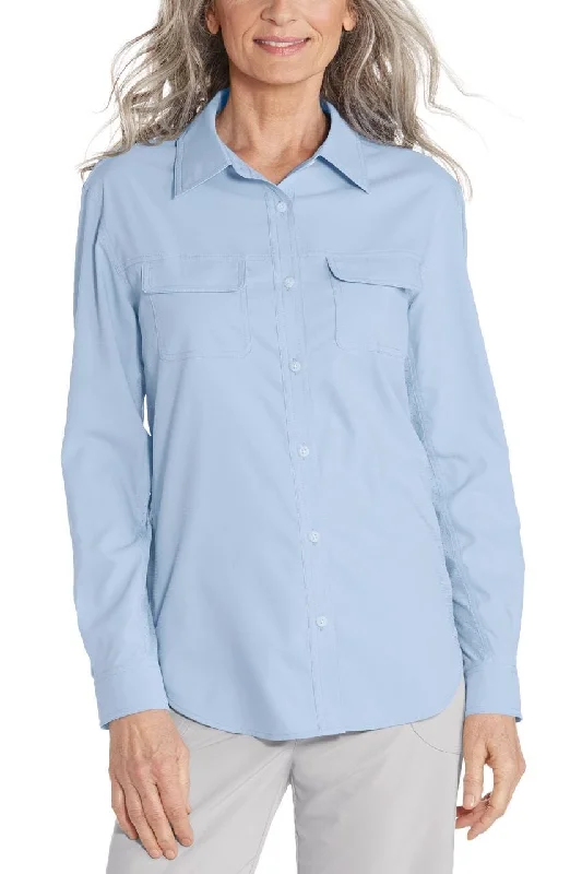 Embrace New Fashion Women's Resort Attire Embrace New Fashion Women's Mylitta Travel Shirt | Light Blue