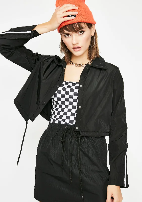 Modern Women's Outfit Chic Styles Outta Control Cropped Jacket