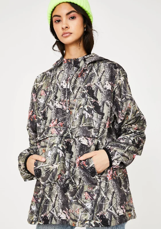 Women's Evening Clothing Crazy Price Slashing Tree Camo Nerm N' Jerm Packable Anorak