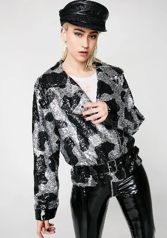 Affordable Women's Outfit End-Of-Season Clearance Oversized Biker Jacket