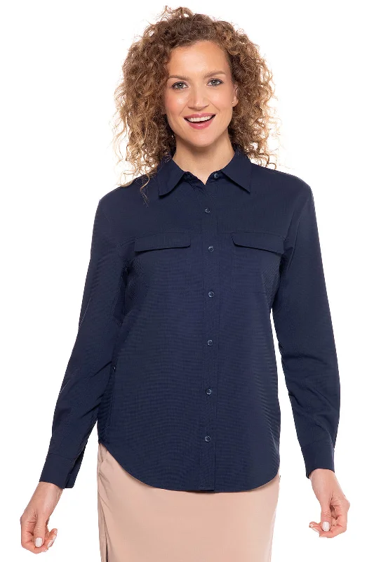 New Arrivals Women's Comfortable Lounge Attire New Arrivals Women's Mylitta Travel Shirt | Navy