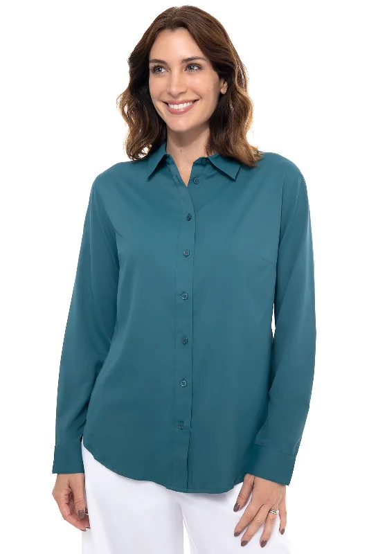 Huge Markdowns Women's Stylish Outdoor Outfit Huge Markdowns Women's Rhodes Shirt | Midnight Green