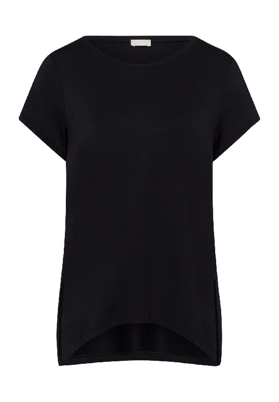 Relaxed Style Deals Casual Chic Clothing For Women Relaxed Style Deals Yoga Relaxed Round Neck Top | Black Beauty 78795-2199