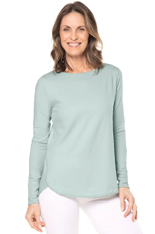 Crazy Price Slashing Women's Travel Attire Crazy Price Slashing Women's Heyday Side Split Shirt | Misty Aqua