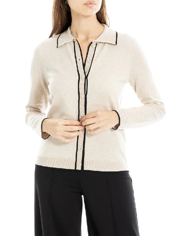 Women's Evening Apparel Huge Discounts This Week Max Studio Button Front Sweater