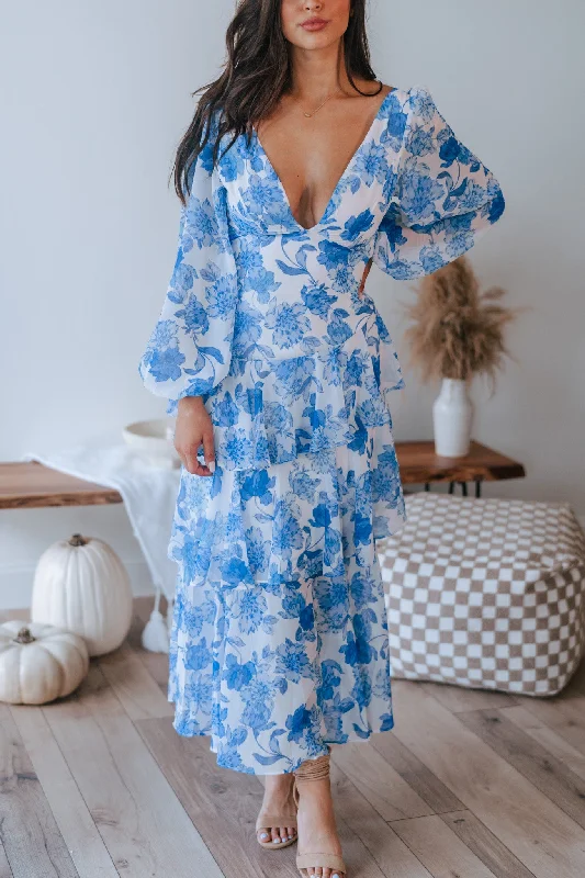 Women's Elegant Formal Outfit Special Offers Sydney Floral Maxi Dress