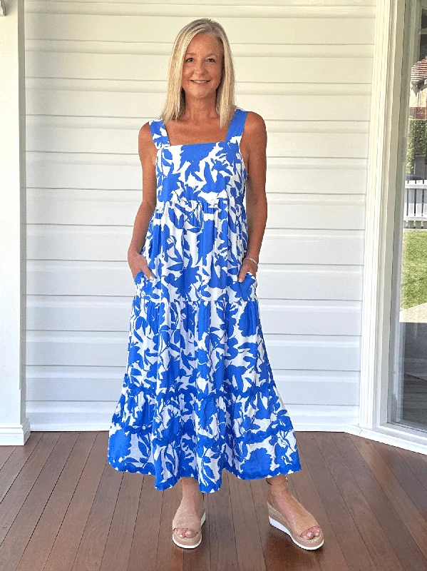 Sustainable Women's Clothing Flash Sale, Don'T Miss Florida Sun Dress - Blue