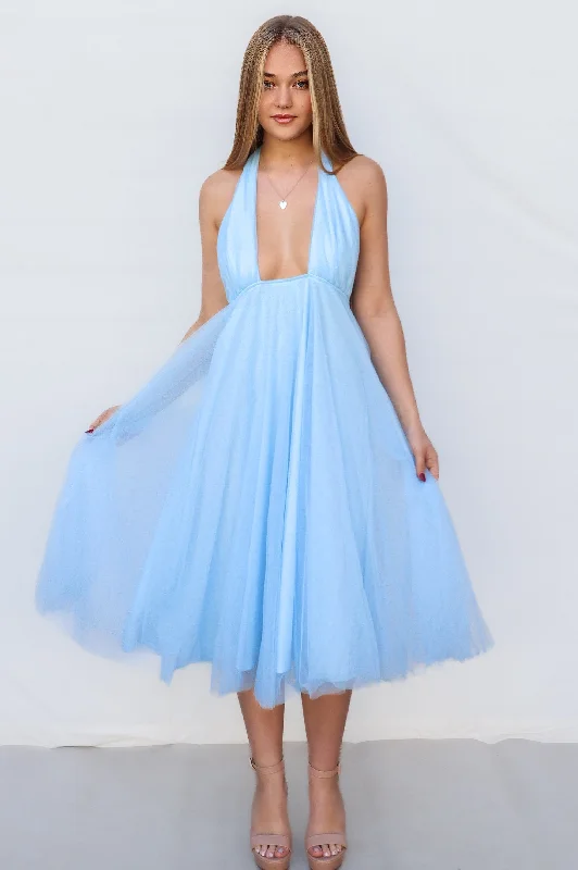 Women's Resort Garments Hurry Before It'S Gone Rapunzel Tulle Dress - Baby Blue