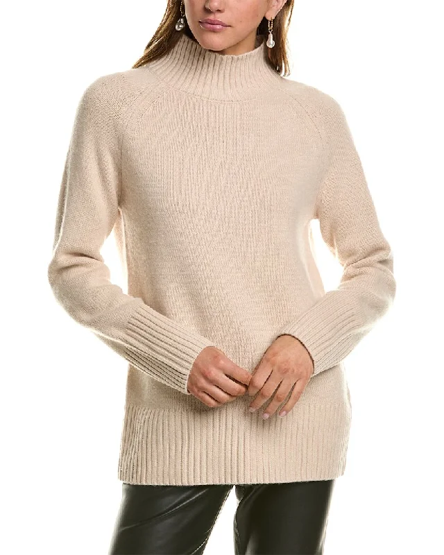 Casual Chic Women's Clothes Spring Fashion Reiss Gloria Wool & Cashmere-Blend Funnel Neck Sweater