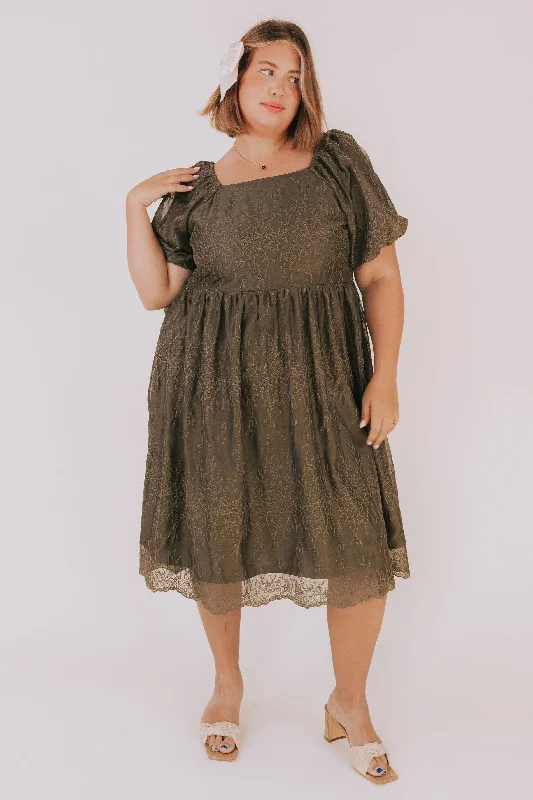 Women's Functional Apparel For Outdoor Activities Hot Picks PLUS SIZE - Extend An Olive Branch Dress