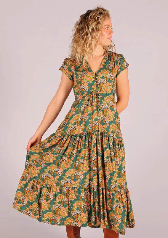 Women's Floral Print Outfit Best Deals Of The Season Acacia Maxi Dress Marigold