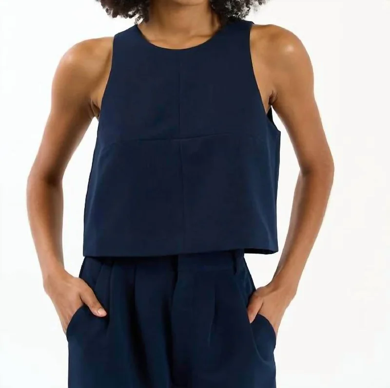 Big Savings Rae Top In Deep Navy