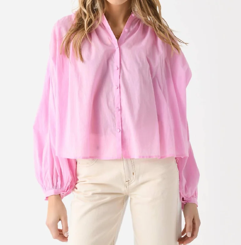 New In This Season Country Shirt In Pink Bubble