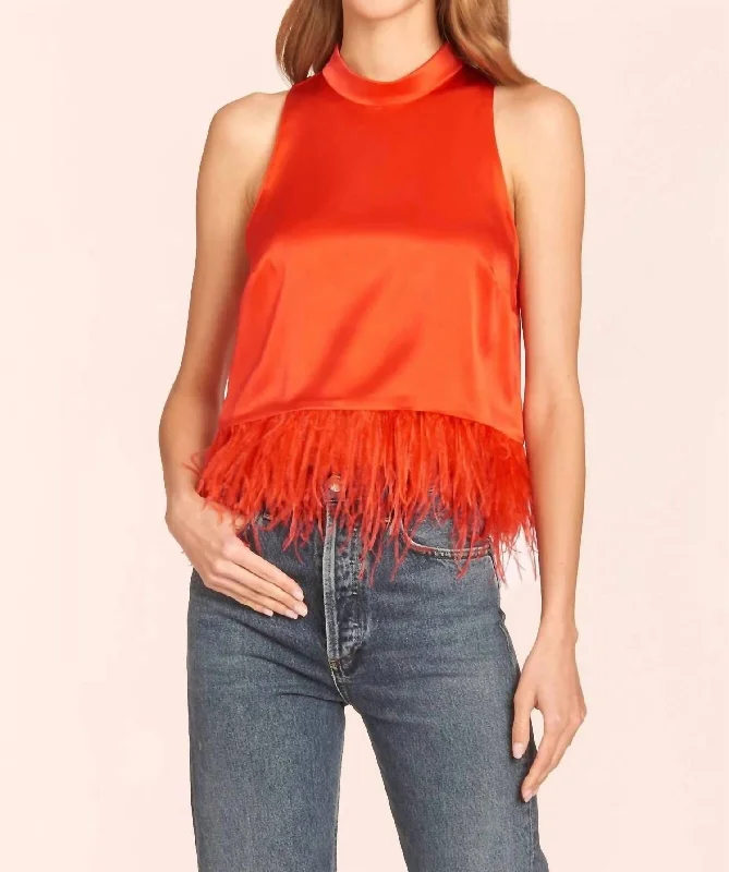 Season Sale Delfina Top In Poppy