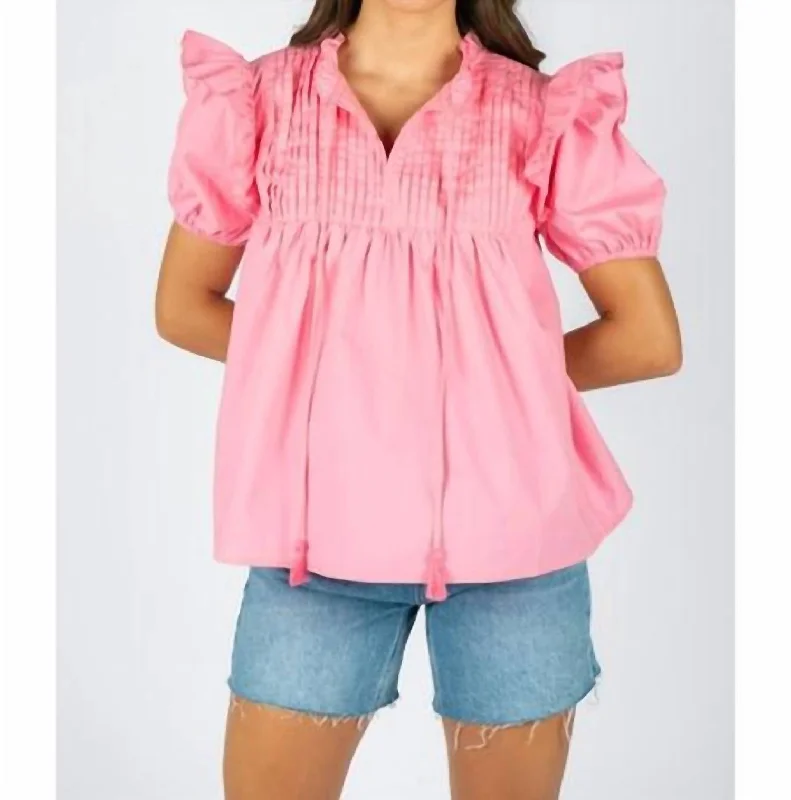 Polished Style Deals Nora Top In Pink