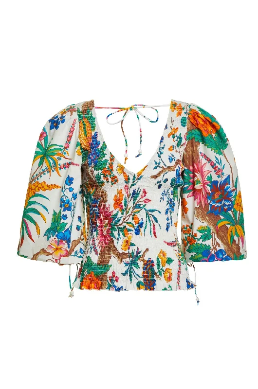 Modern Fashion Sale Audrey Top In Kismet Print