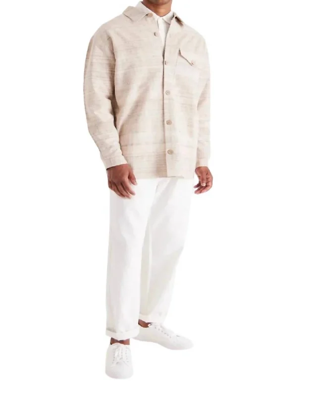 Classic Elegance Sales Mancora Linen Shirt In Flax