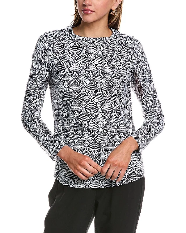 Fashionista Favorites IBKUL Crewneck Top