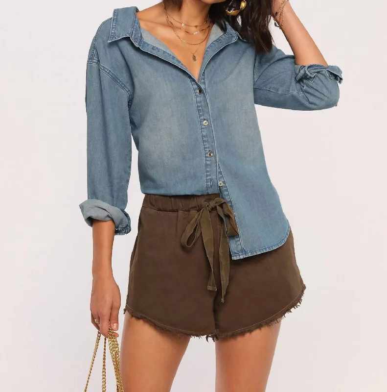 Casual Yet Chic Sales Lora Shirt In Blue