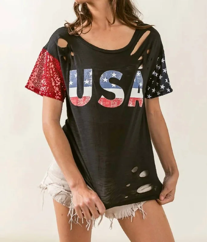 Flash Sale Usa Top In Black