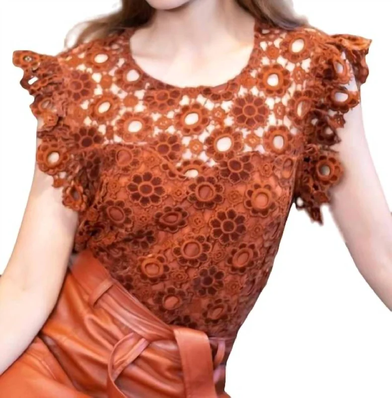 Holiday Glam Grace Top In Sumatra Lace