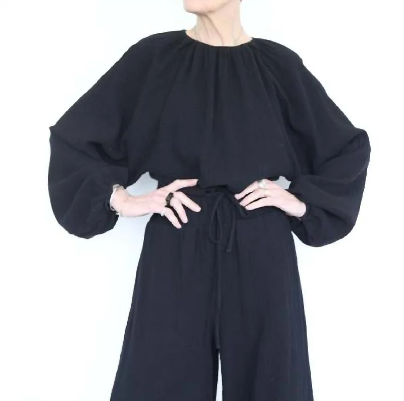 Seasonal Trends Chaya Top In Black