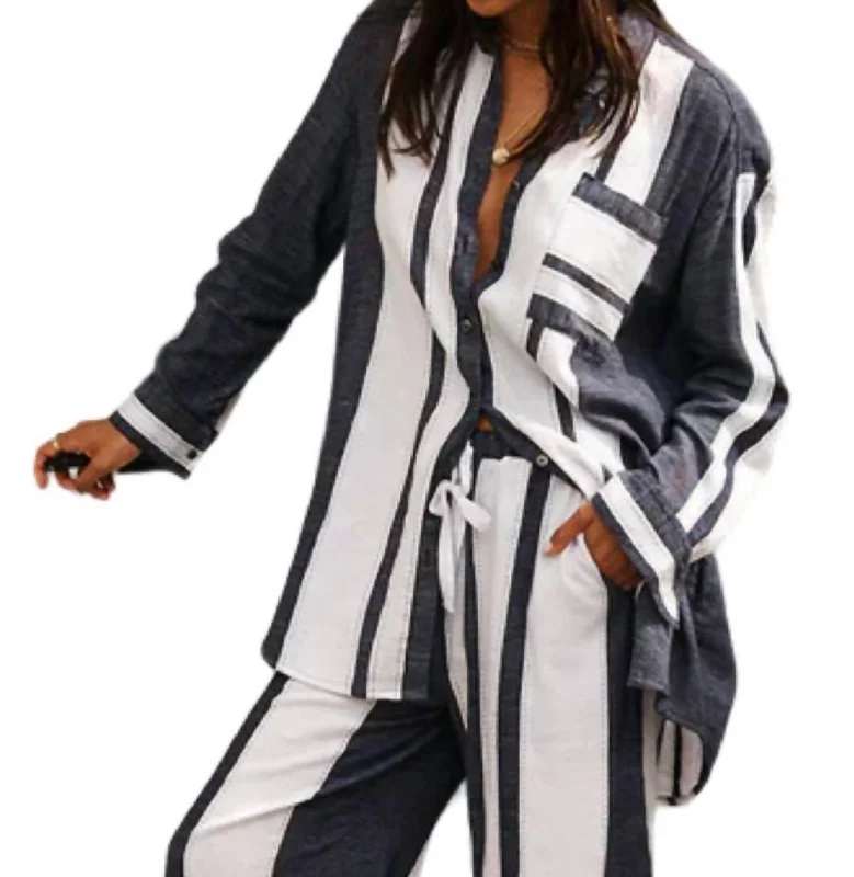 Shop The Hottest Deals Mariam Shirt Dress In Debre Navy