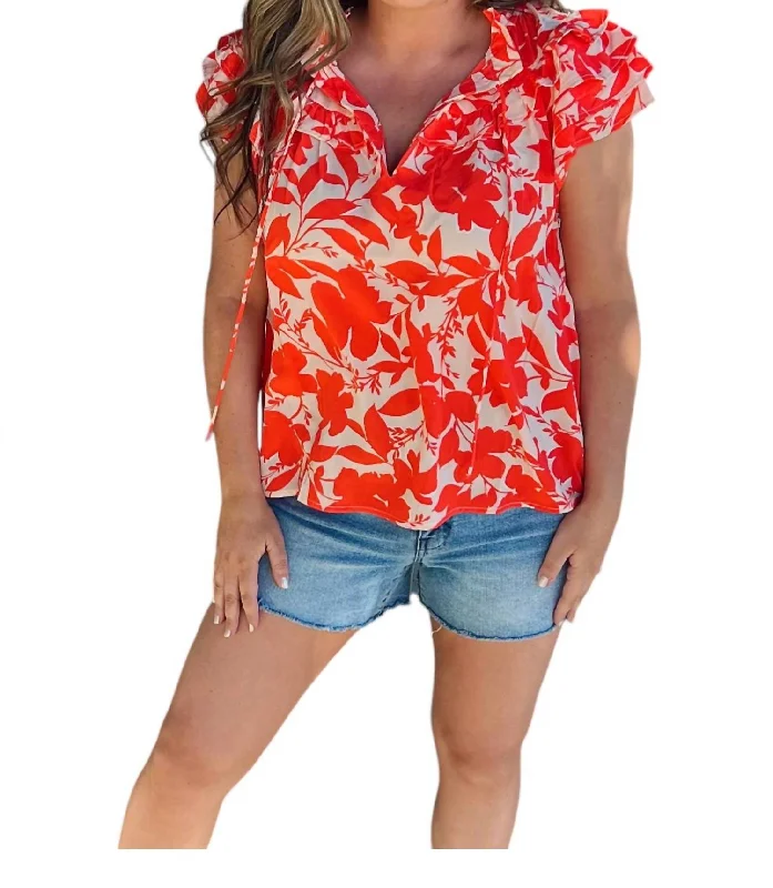 Trend Forward Threads Mimosa Top In Orange