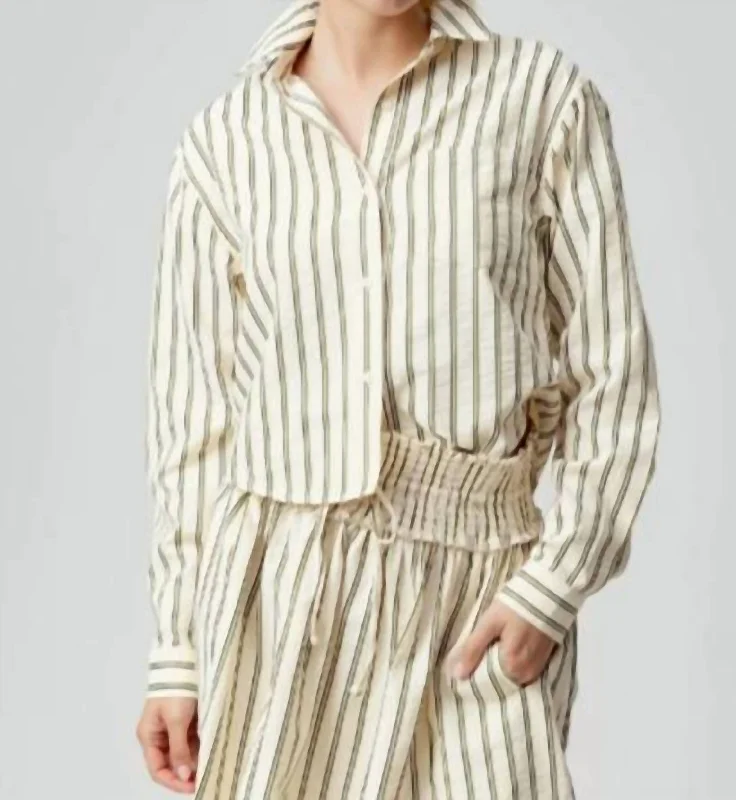 Premium Style Offers Vada Shirt In Faro Stripe