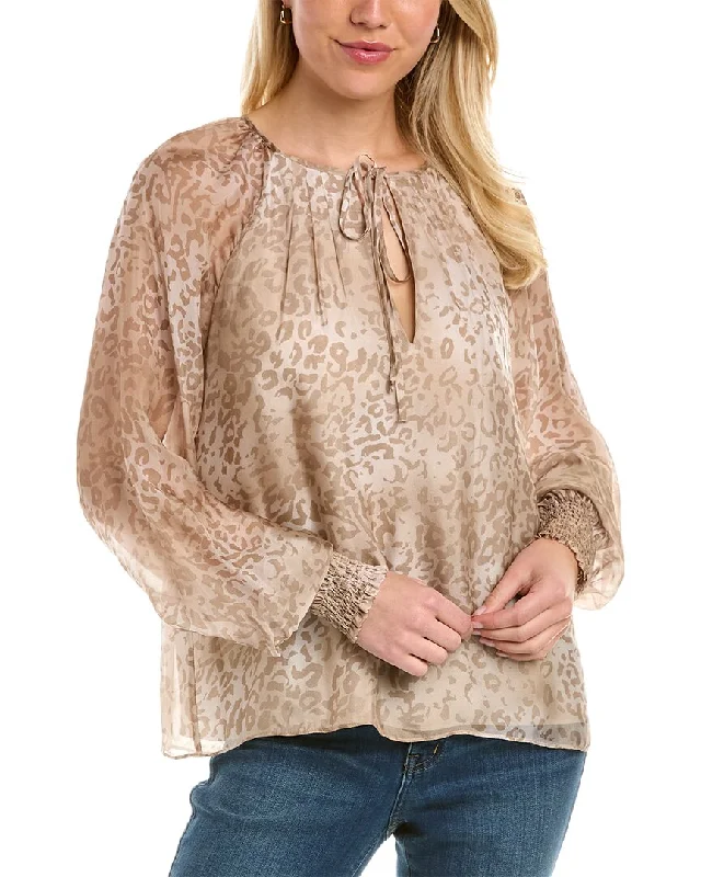 Chic Style, Always In Vogue Ramy Brook Rye Silk-Blend Top