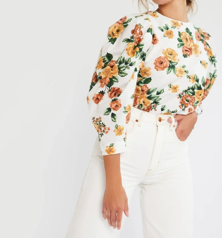 Fashion Sale Lila Top In Antique Rose Floral