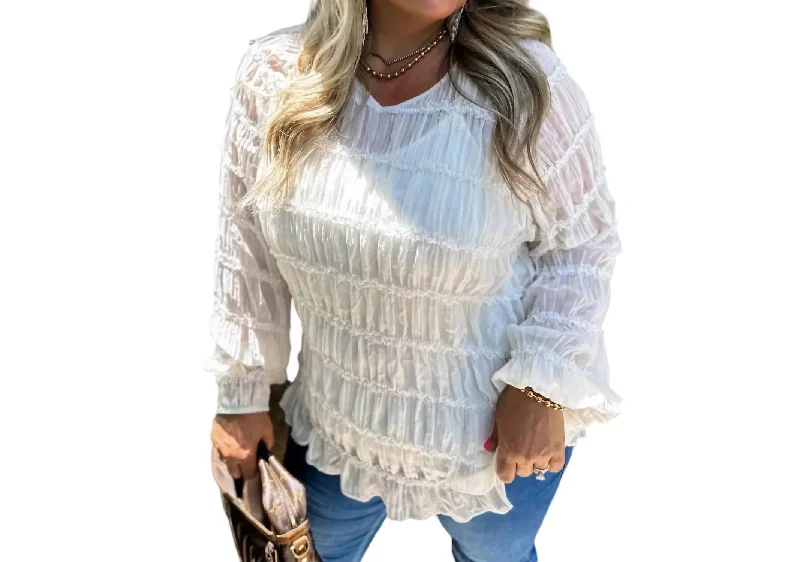 Unbeatable Prices Jessica Lace Top In White