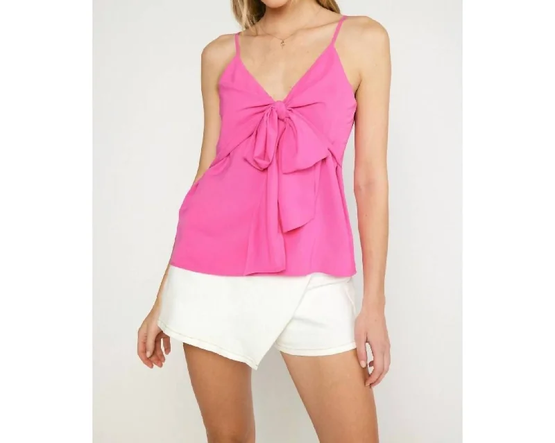 Sale Event, Prices Rock Madison Bow Top In Hot Pink