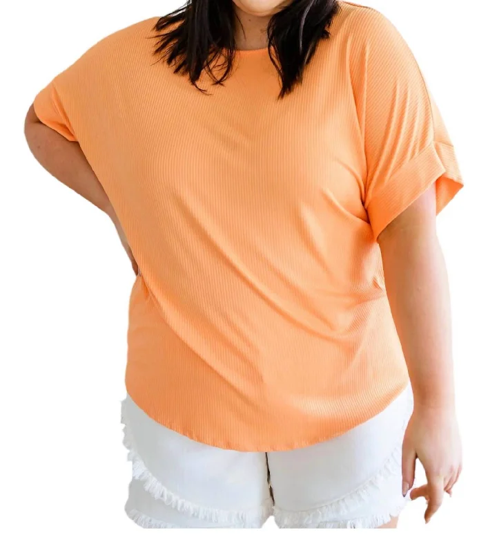 Limited Time Offer Twisted Back Top In Orange