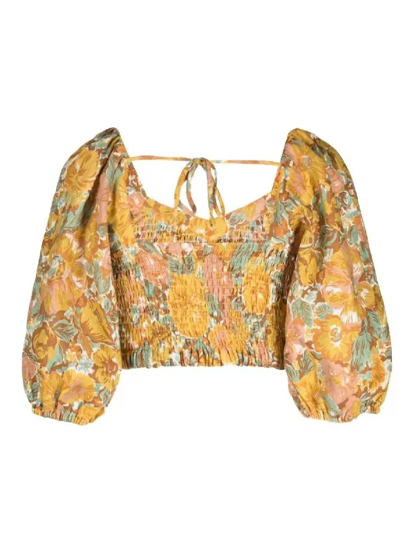 Flirty Fashion Discounts Alejandra Top In Junie Floral Print