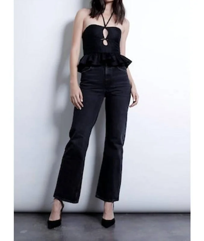 Style Redefined Malwa Top In Black