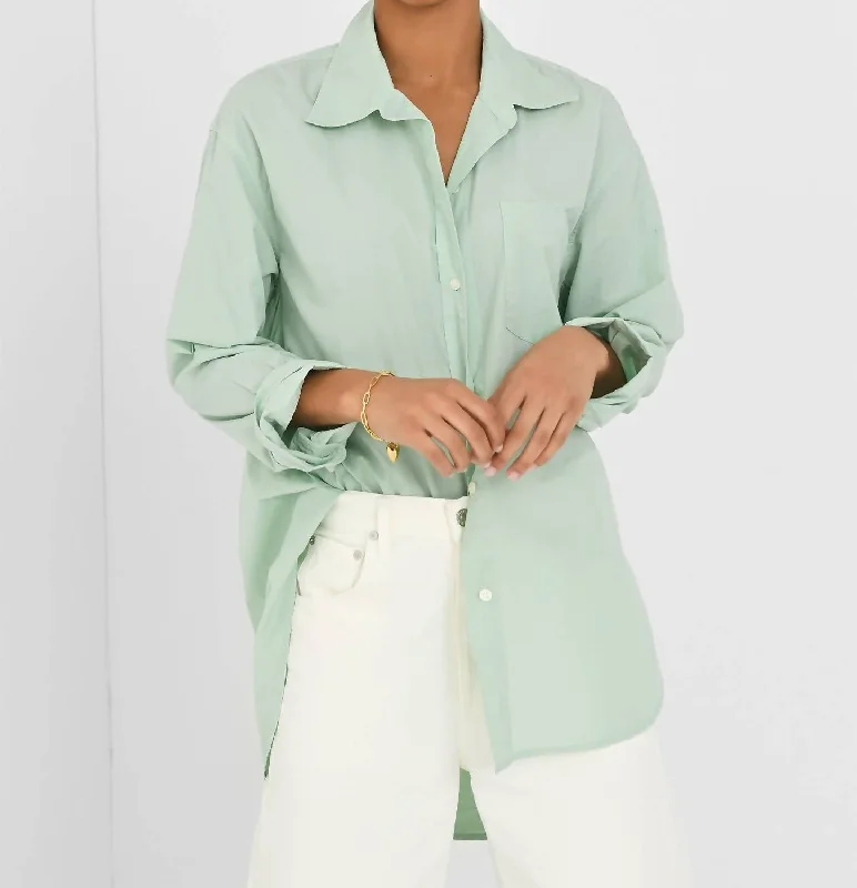 Flirty Fashion Discounts Cocoon Shirt In Pistachio