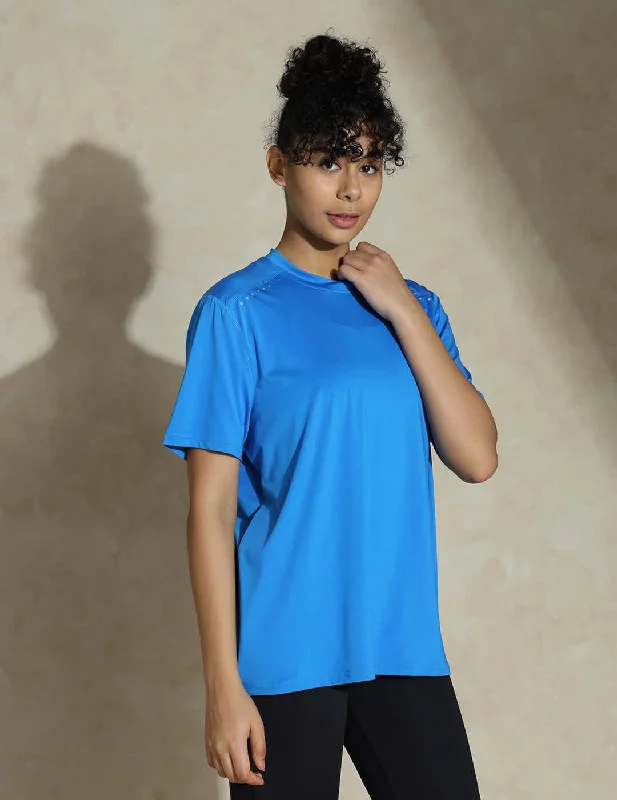 Women's Tops And Clothing Chic Trends Unveiled Boyfriend TraqDry Tee Electric Blue