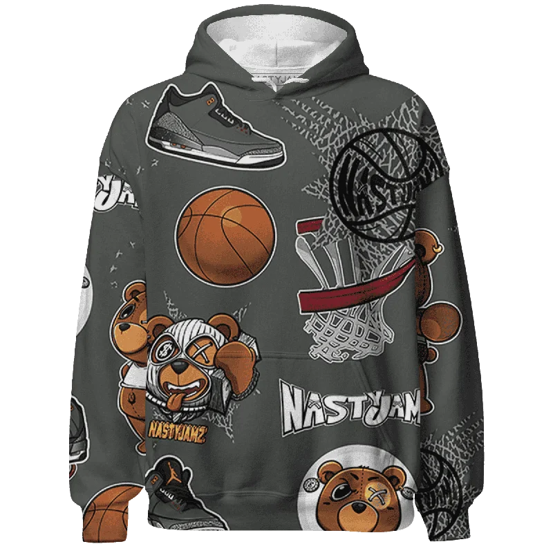 Breathable And Lightweight Unisex Wear Big Savings NastyJamz Fear Pack 3s Hoodie Match BER Icon Wallpapers All-Over Print