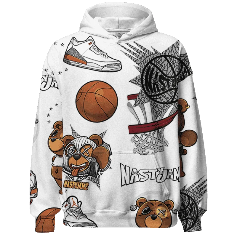 Oversized And Relaxed Unisex Fashion Relaxed Style NastyJamz Georgia Peach 3s Hoodie Match BER Icon Wallpapers All-Over Print