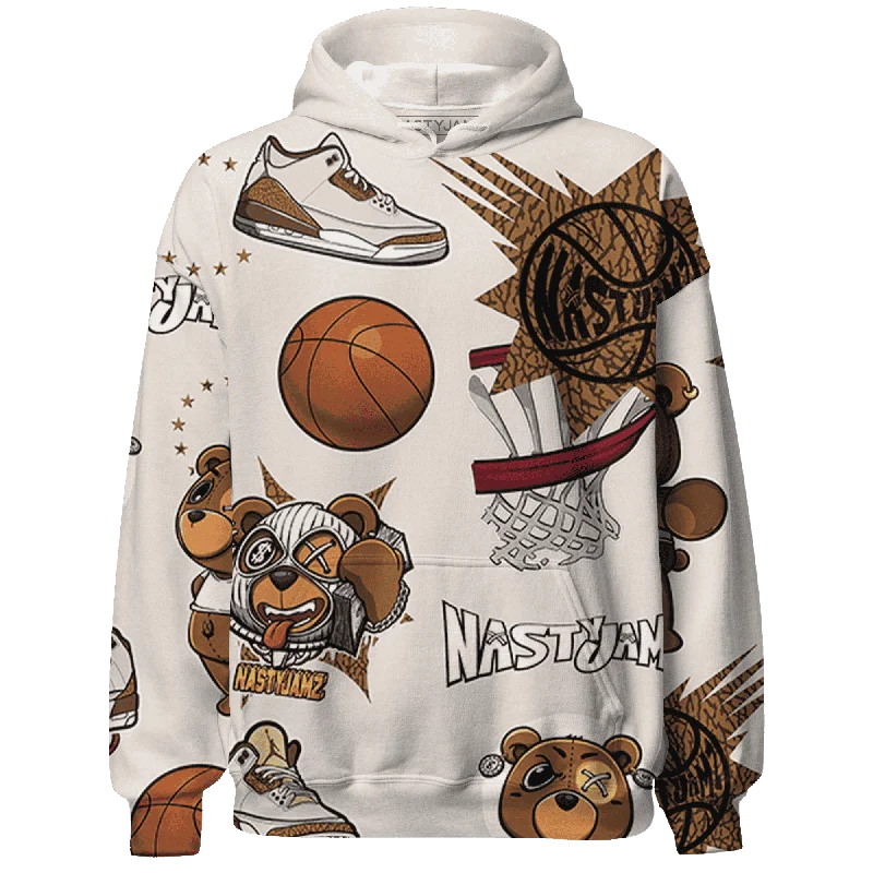 Gender-Neutral Fashion For Everyday Style Hot Styles NastyJamz Palomino 3s Hoodie Match BER Icon Wallpapers All-Over Print