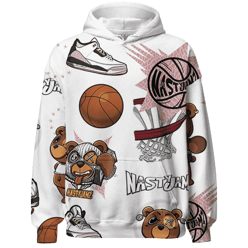 Gender-Neutral Trendy Clothing Styles Fashion Essentials NastyJamz Red Stardust 3s Hoodie Match BER Icon Wallpapers All-Over Print