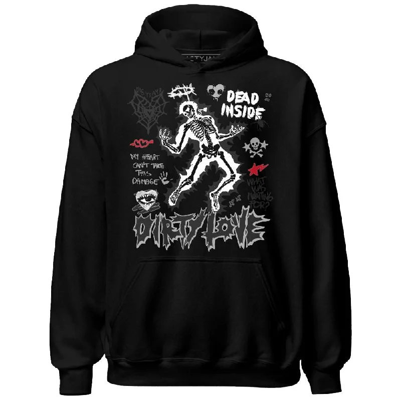 High-Quality Unisex Basics For Everyday Wear Chic Style, Always In Vogue Black Toe 14s NastyJamz Hoodie Match Dirty Love Skull