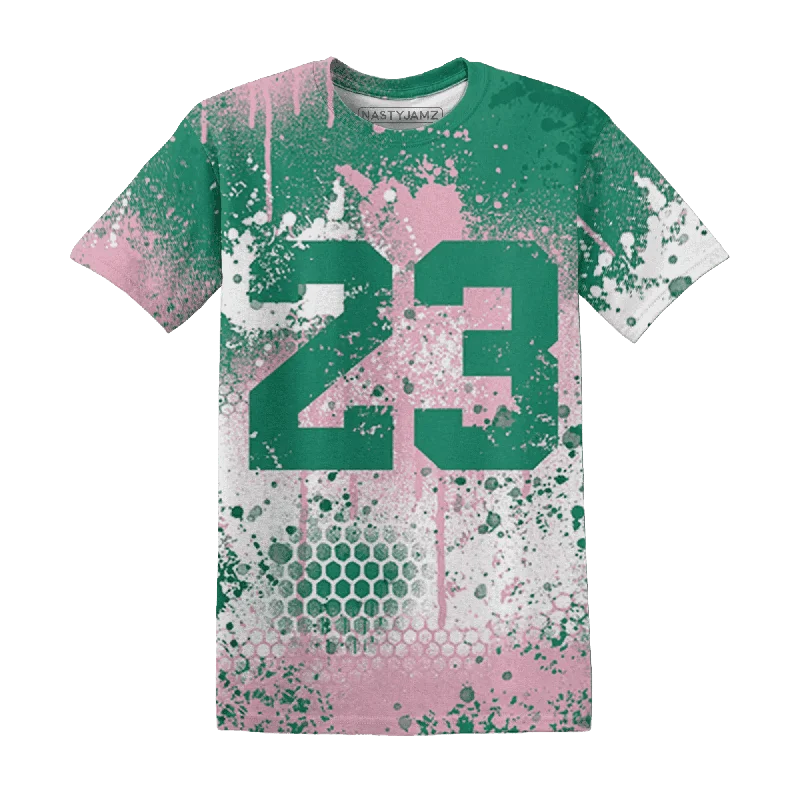 Elegant And Minimal Gender-Free Clothing Shop The Hottest Deals NastyJamz Dunk Pink Malachite Medium Soft Low Sail T-Shirt Match 23 Painted Graffiti