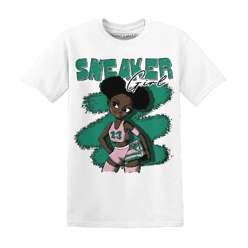 Versatile And Stylish Unisex Apparel Special Offers NastyJamz Dunk Pink Malachite Medium Soft Low Sail T-Shirt Match Black Sneaker Girl