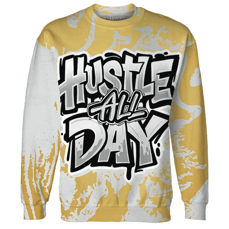 Fashion-Forward Gender-Neutral Outfit Ideas Snag Fabulous Fashion Bargains NastyJamz Paris Cement Olympics 6s Sweatshirt Match Hustle All Day All-Over Print